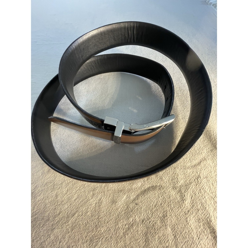 Men's Warehouse Reversible Leather Belt Black And Brown  Mens 42